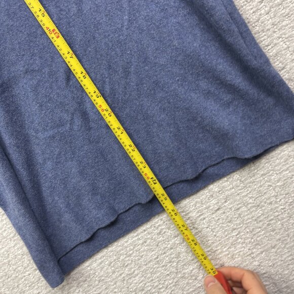 Tommy Hilfiger Shirt Blue Striped Long Sleeve Spell out logo Women Sz L Preppy - Picture 8 of 12